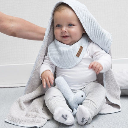 Baby's Only Badcape Baby Classic Poederblauw 75x85cm koop je bij Babywinkel