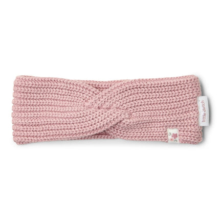 Little Dutch Baby Haarbandje Gebreid Velvet Rose koop je bij Babywinkel