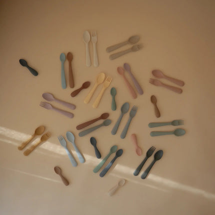 Mushie Bestekset Soft Lilac 2 - delig koop je bij Babywinkel