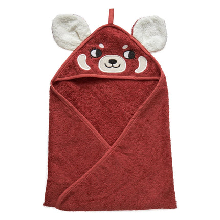 Roommate Badcape Baby Rode Panda koop je bij Babywinkel