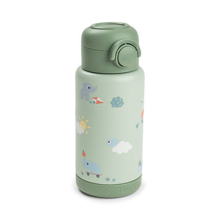 <tc>Done by Deer</tc> Butelka termiczna z słomką Playground Green 340 ml