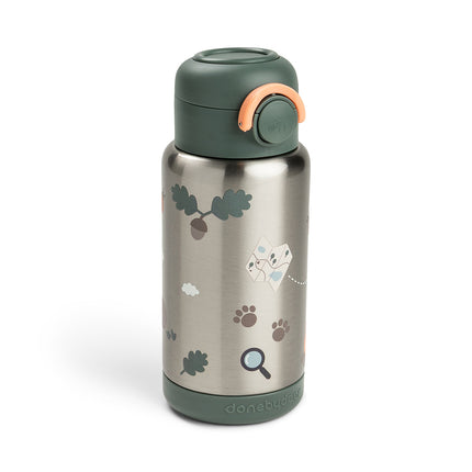 <tc>Done by Deer</tc> Butelka termiczna z słomką Tiny Trails Green 340 ml