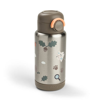 <tc>Done by Deer</tc> Butelka termiczna z słomką Tiny Trails Sand 340 ml