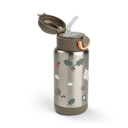 <tc>Done by Deer</tc> Butelka termiczna z słomką Tiny Trails Sand 340 ml