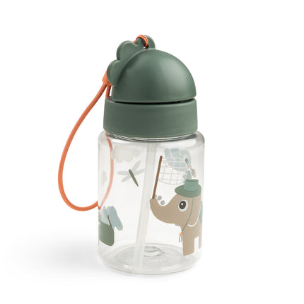 <tc>Done By Deer</tc> Kubek z rurką Tiny Trails Green 280 ml