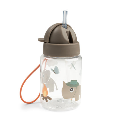 <tc>Done By Deer</tc> Kubek ze słomką Tiny Trails Sand 280 ml