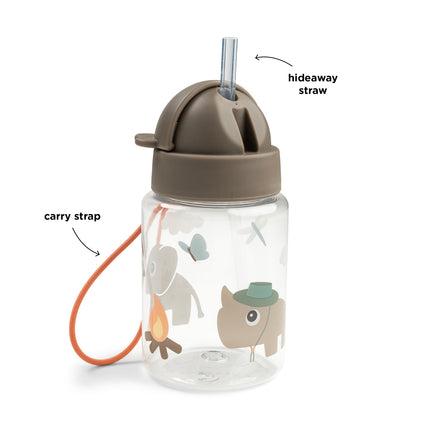 <tc>Done By Deer</tc> Kubek ze słomką Tiny Trails Sand 280 ml