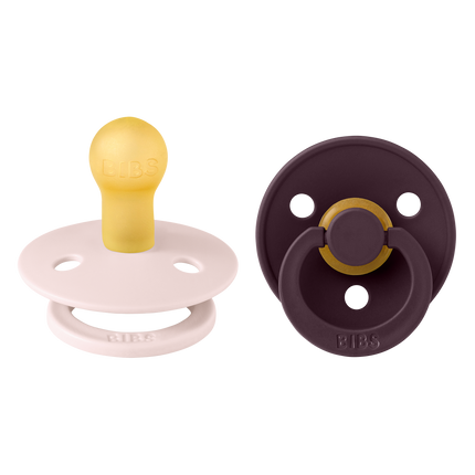 <tc>BIBS</tc> Smoczki Colour 2 PACK Petal/Plum Rozmiar 2