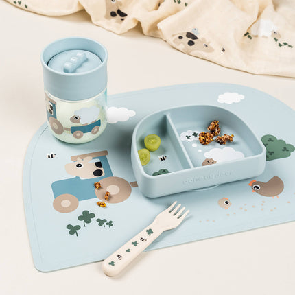<tc>Done by Deer</tc> Kubek do nauki 360 stopni Tiny Farm Blue