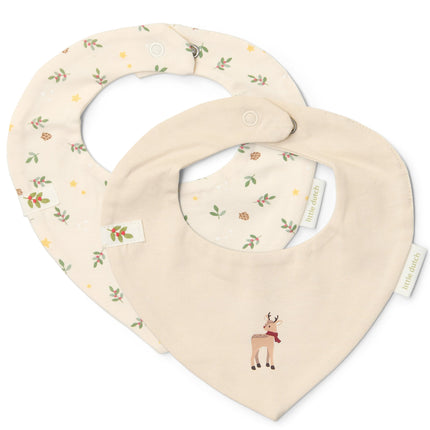 Śliniak bandana 2-pack Little Christmas