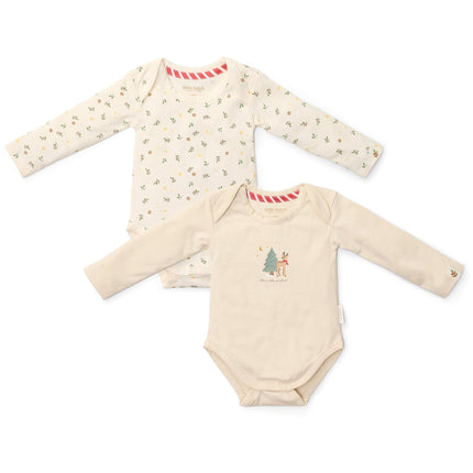 2-pak body z długim rękawem Little Christmas