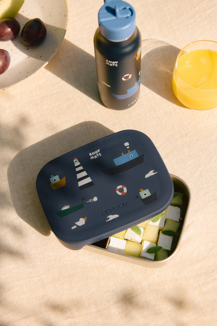 Lunchbox ze stali nierdzewnej Sailing/Classic Navy