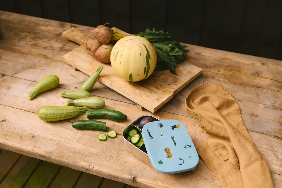 Lunchbox ze stali nierdzewnej Fun/Beach Blue