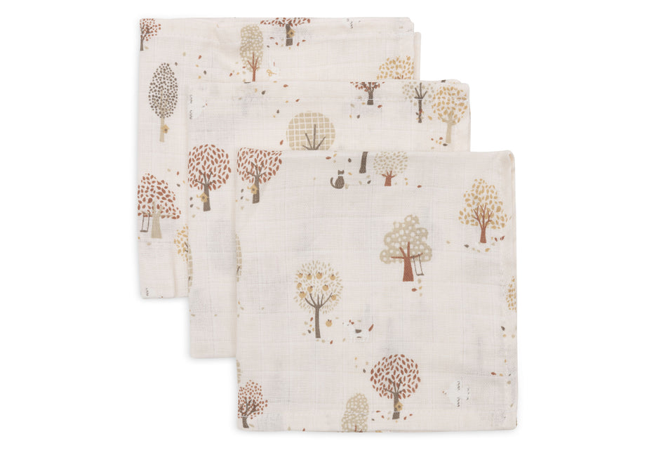 Hydrofilowa ściereczka do ust 31x31cm - Tiny Park - 3 sztuki
