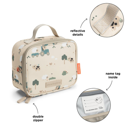 <tc>Done By Deer</tc> Torba termiczna na lunch Tiny Farm Sand 2,8 l