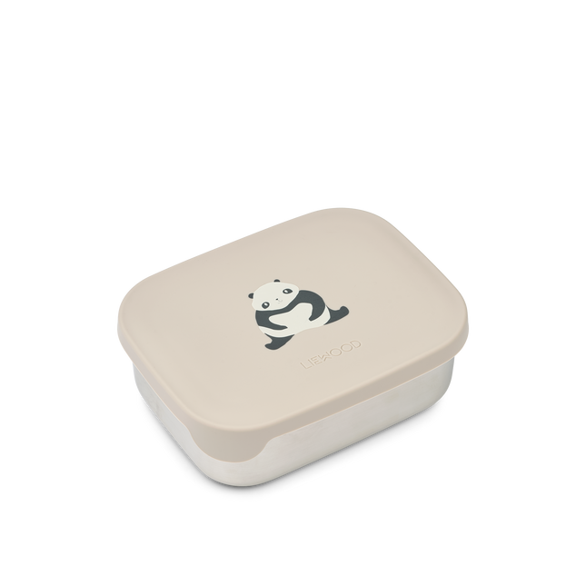 Lunchbox ze stali nierdzewnej Panda/piaskowy/ciemnoszary