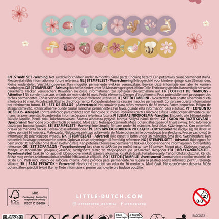 <tc>Little Dutch</tc> Zestaw pieczątek Wróżkowy Ogród 12 szt