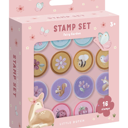 <tc>Little Dutch</tc> Zestaw pieczątek Wróżkowy Ogród 12 szt