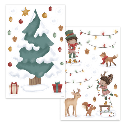 Little Dutch Raamstickers Kerstboom