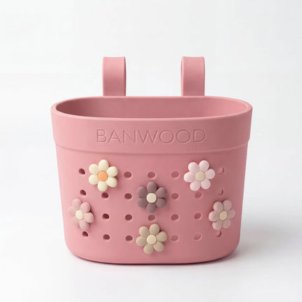 <tc>Banwood</tc> Koszyk na hulajnogę i rower dla dzieci Pin<tamp>Ride Raspberry</tamp>