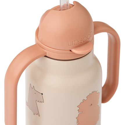 <tc>Liewood</tc> Butelka na wodę Kimmie Cats and Dogs/Sandy 250 ml