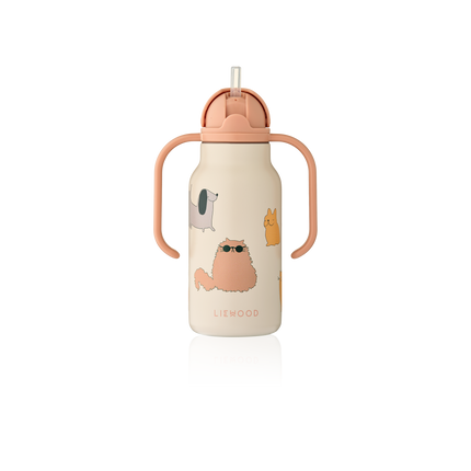 <tc>Liewood</tc> Butelka na wodę Kimmie Cats and Dogs/Sandy 250 ml