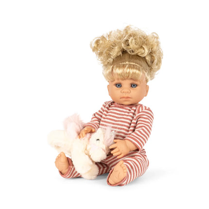 Konges Sløjd Lalka dla niemowląt Rose Cream Stripe