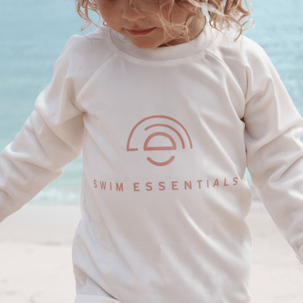 <tc>Swim Essentials</tc> Koszulka pływacka z długim rękawem, biała, Pure Tones