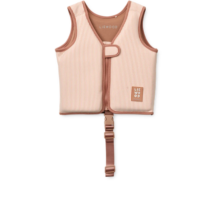 Liewood Kamizelka ratunkowa Dove Pale Tuscany / Crème De La Crème Stripe / Peach