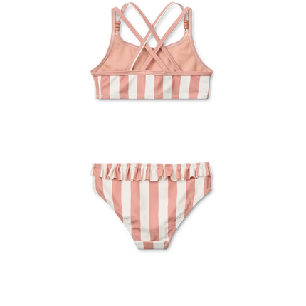 Liewood Bikini Kind Coral Blush / Creme De La Creme Stripe