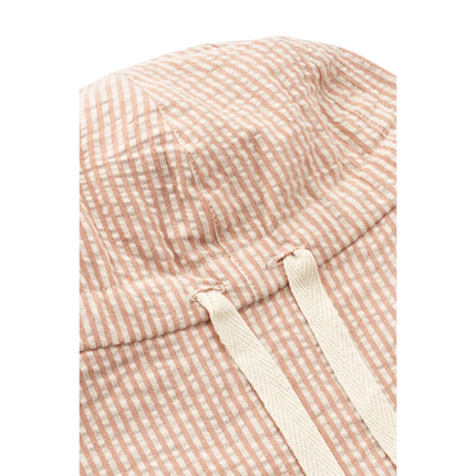 Liewood Zonnehoedje Baby Gorm Omkeerbare Stripe Tuscany Rose / Sandy