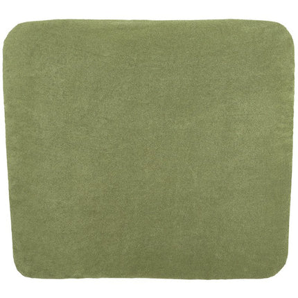 Aankleedkussenhoes badstof Uni - olive green - 85x75cm - Babywinkel - 4054703108217