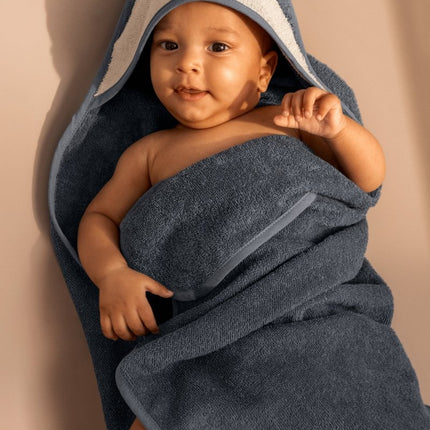 Albert Penguin Hooded towel Oceanview mix - Babywinkel - 5715493492274