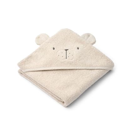 Albert Polarbear Hooded towel Sandy - Babywinkel - 5715493492267