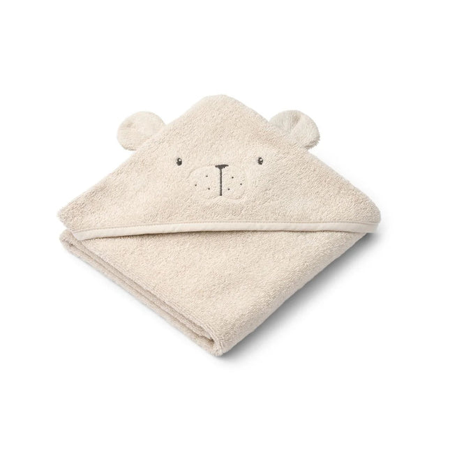 Albert Polarbear Hooded towel Sandy - Babywinkel - 5715493492267