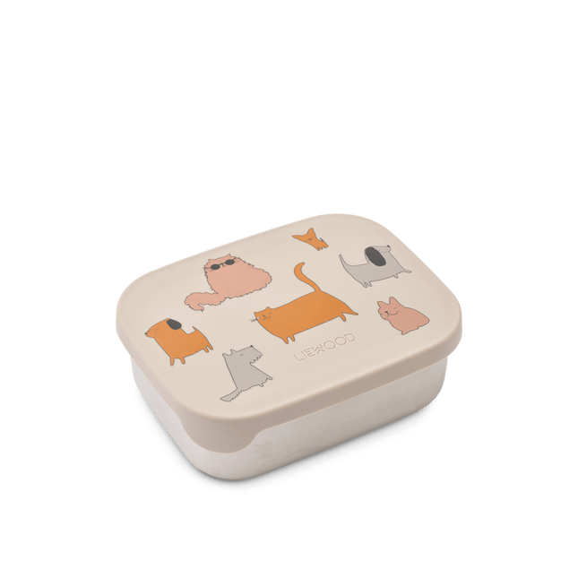 Arthur Printed Lunchbox Cats and Dogs / Sandy - Babywinkel - 5715493473365