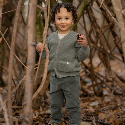Dzianinowy kardigan Forest Green