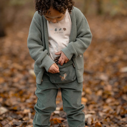 Dzianinowy kardigan Forest Green