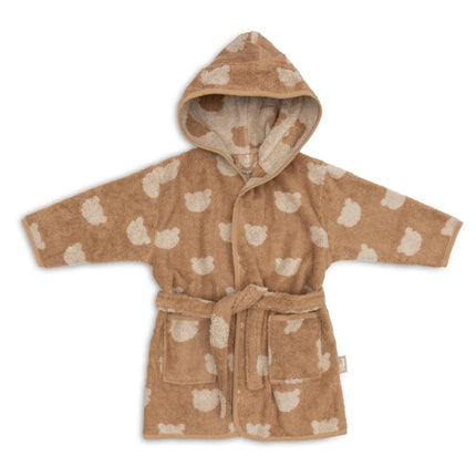 Baby Badjas – Jacquard – Biscuit koop je bij Babywinkel