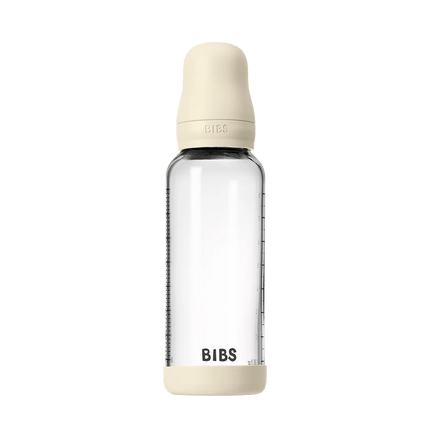Baby Glass Bottle Set 240ml Latex - Ivory - Babywinkel - 5713795265633