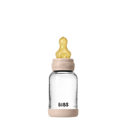 Baby glazen flessenset 120ml latex - Blush - Babywinkel - 5713795265589