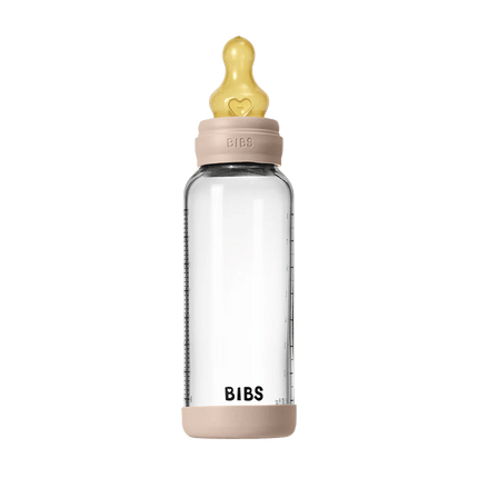Baby glazen flessenset 240ml latex - Blush - Babywinkel - 5713795265626