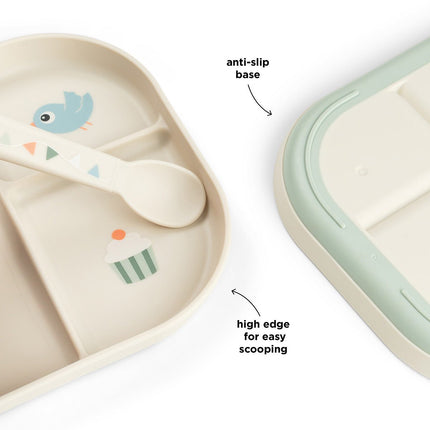 Babybord met compartimenten Celebration Sand koop je bij Babywinkel