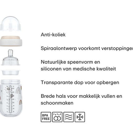 Babyfles Mepal Mio 165 ml - Fairy Garden - Babywinkel - 8720294049203