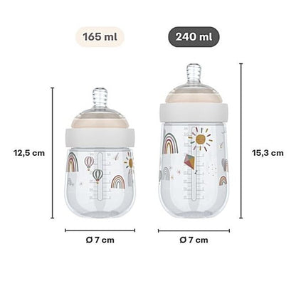 Babyfles Mepal Mio 240 ml - Sunshine & Rainbow - Babywinkel - 8720294049258
