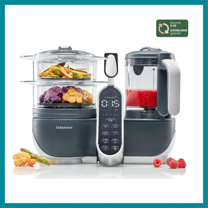 Babymoov Keukenmachine Nutribaby (+) Industrial Grey - Babymoov - Babywinkel - 3661276148789