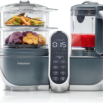 Babymoov Keukenmachine Nutribaby (+) Industrial Grey - Babymoov - Babywinkel - 3661276148789