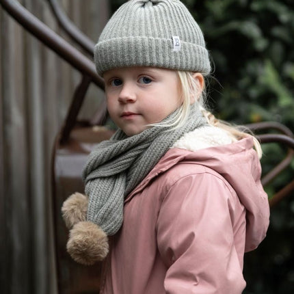 Baby's Only Babymutsje met Pompon Cool Urban Green 3 - 36Mnd - Baby's Only - Babywinkel - 8720791359126