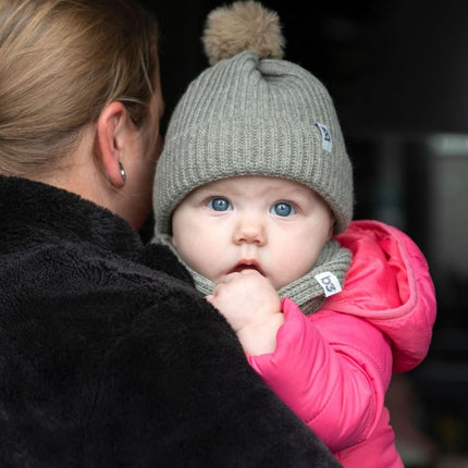 Baby's Only Babymutsje met Pompon Cool Urban Green 3 - 36Mnd - Baby's Only - Babywinkel - 8720791359126