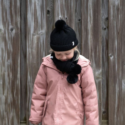 Baby's Only Babymutsje met Pompon Cool Zwart 3 - 36Mnd - Baby's Only - Babywinkel - 8720791359089